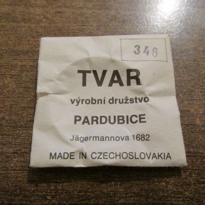 SKLO TVAR PARDUBICE - 346, NEPOUŽITÉ ORIGINÁLNÍ