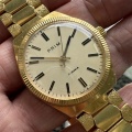 Prim "Rolex" pozlátené spolu s pozláteným náramkom Kovotex Trenčín