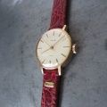 Hodinky Prim 28mm ve zlaceném pouzdře - model 66 424 3 z roku 1981