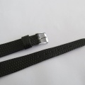 RETRO nové řemínky na hodinky - černé - vzor "ještěrka" - šíře 14mm - pravá kůže