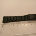20mm -Ocelový tah - řemínek na hodinky černý - 20mm - stainless steel - nový