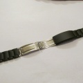 20mm -Ocelový tah - řemínek na hodinky černý - 20mm - stainless steel - nový