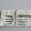 SKLO TVAR PARDUBICE - 290, NEPOUŽITÉ ORIGINÁLNÍ