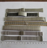 Ocelové tahy - řemínky na hodinky 20+18+16+14mm - stainless steel - 7 kusů, č.2