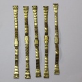 5x dámský kovový tah, žlutý 12MM