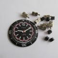 AUTO-TIME PRIM RALLYE -  AUTOHODINY PRIM - číselník + ručky + luneta + korunky + fixační kroužky,č.1