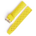 silikonový pásek 20mm, nový, žlutý