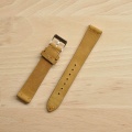 Hnědý kožený řemínek 18 mm, ručně šitý